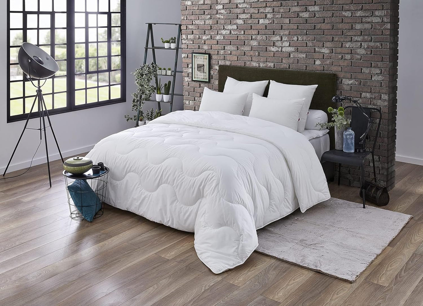 Maxiconfort Edredón Ultra Cálido, Fibra Sintética, 260 X 240 cm, Blanco Edredones y Edredones Naty Shop 140/200 Modern