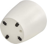 Maceta Dehner Mila con sistema de riego automático, Ø 30 cm, altura 26 cm, plástico, blanco