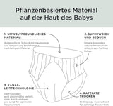 Kit & Kin Pañales ecológicos premium, talla 4 (9-16 kg), 132 pañales, a base de plantas e hipoalergénicos, protección confiable contra fugas, vegano y libre de crueldad