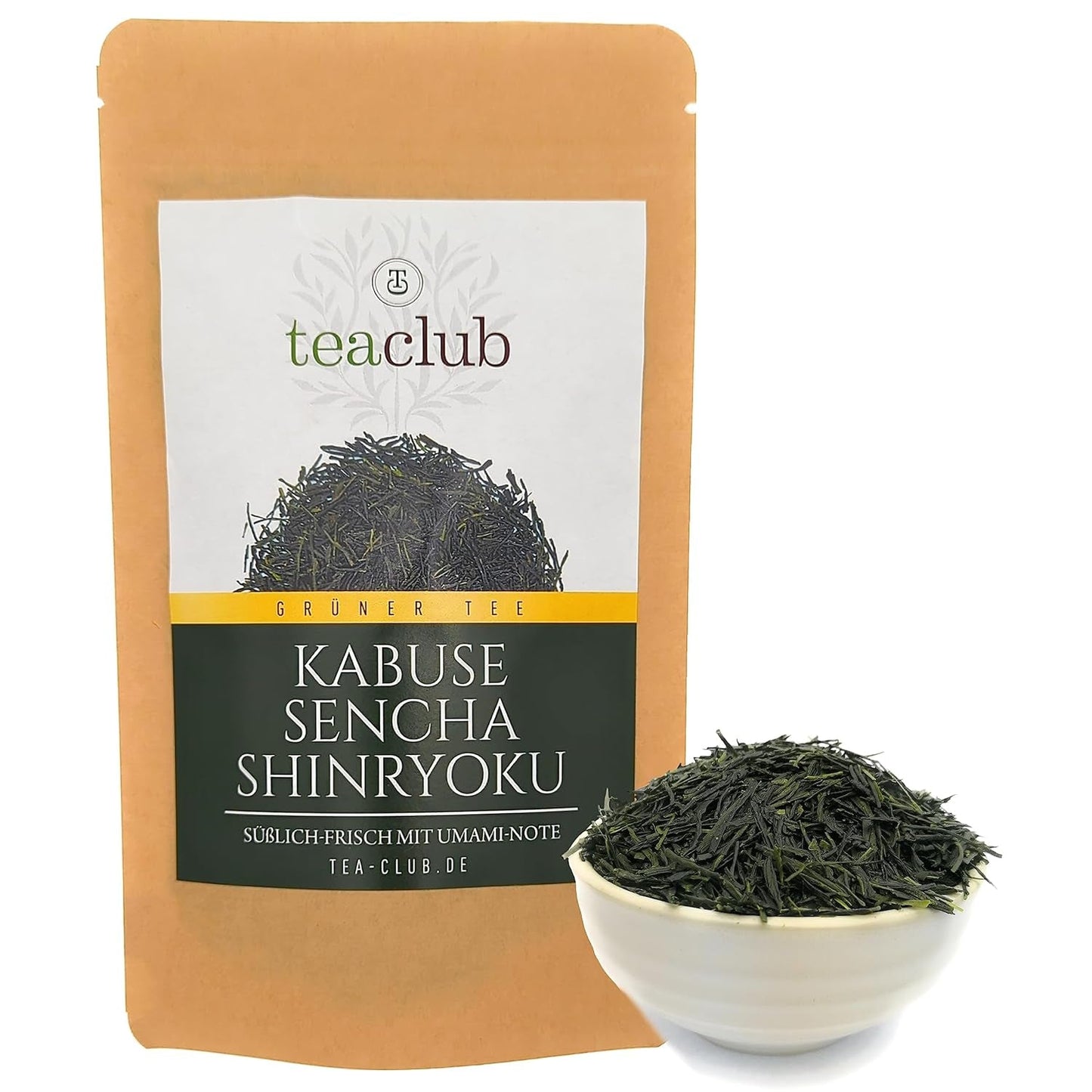 Sencha First Flush Kabusecha té verde suelto 100g, té verde japonés Kabuse Sencha Shinryoku, té verde japonés Teaclub
