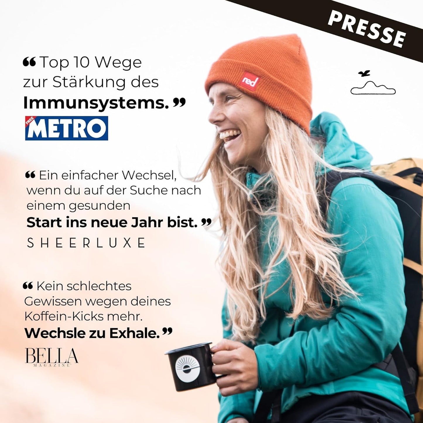 EXHALE Bio GANZE BOHNEN – Dunkel Gerösteter Kaffee – Paquete de 450 g – Mykotoxinfrei & Geeignet für Bulletproof Coffee – Single Origin y 100% Arábica Bohnen