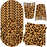 Patrón de leopardo Party Geschirr Kindergeburtstag Deko Geburtstag Party Geschirr Dschungel Pappteller Becher Servietten Babyparty Tischdeko Set
