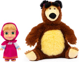 Masha y Michka Muñeca Masha de 12 cm y Peluche Bärka de 20 cm para niños a partir de 3 años MHA21