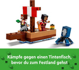 LEGO Minecraft El Viaje del Barco Pirata Calamar y Camello Figura Pirata Juguete Construcción de Barcos Juego de rol Regalo para niños y niñas 8 años 21259 Juegos de construcción Besuche den LEGO-Store