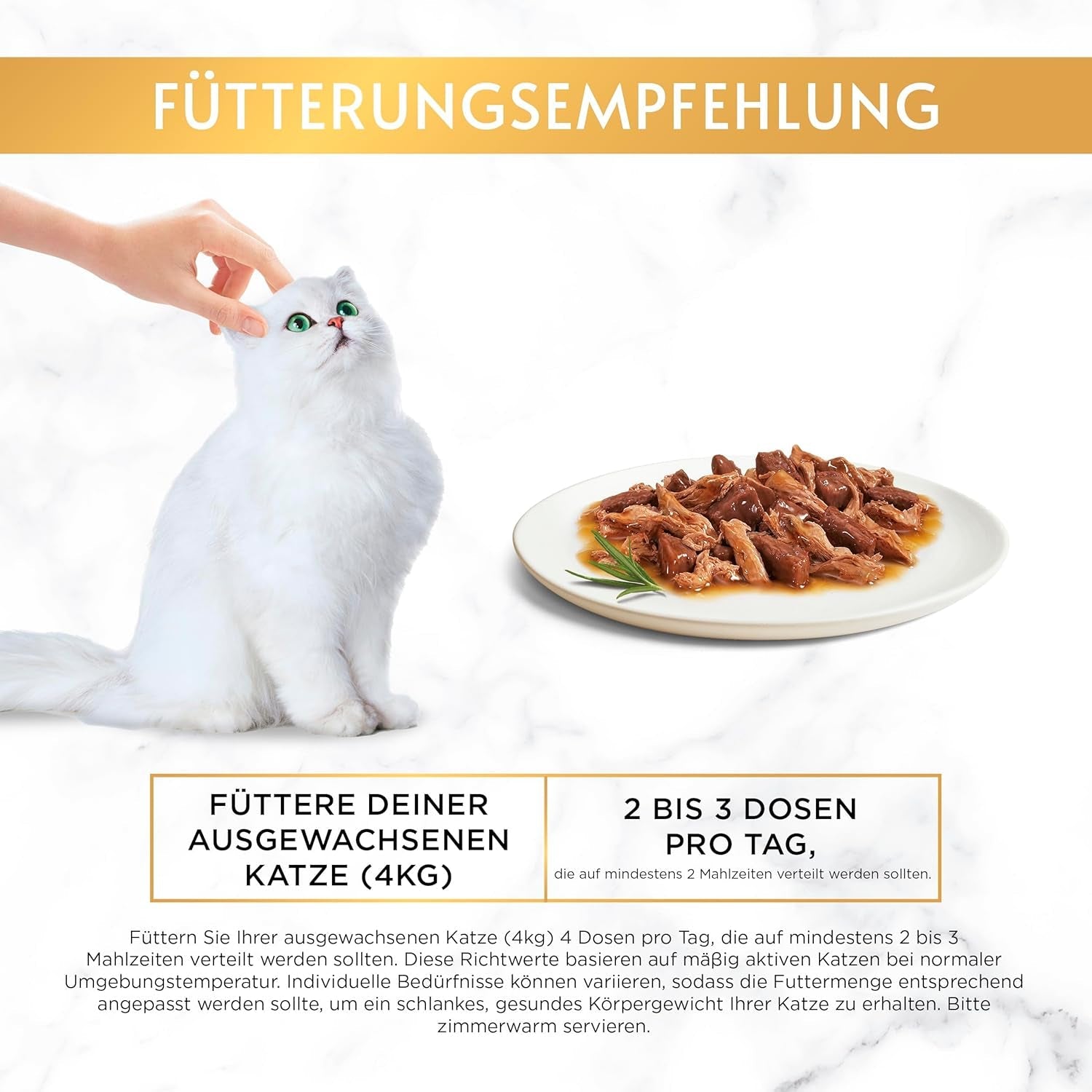 Comida húmeda para gatos Gourmet Gold Fine Composition con ternera y pollo, paquete de 12 (12 x 85 g)