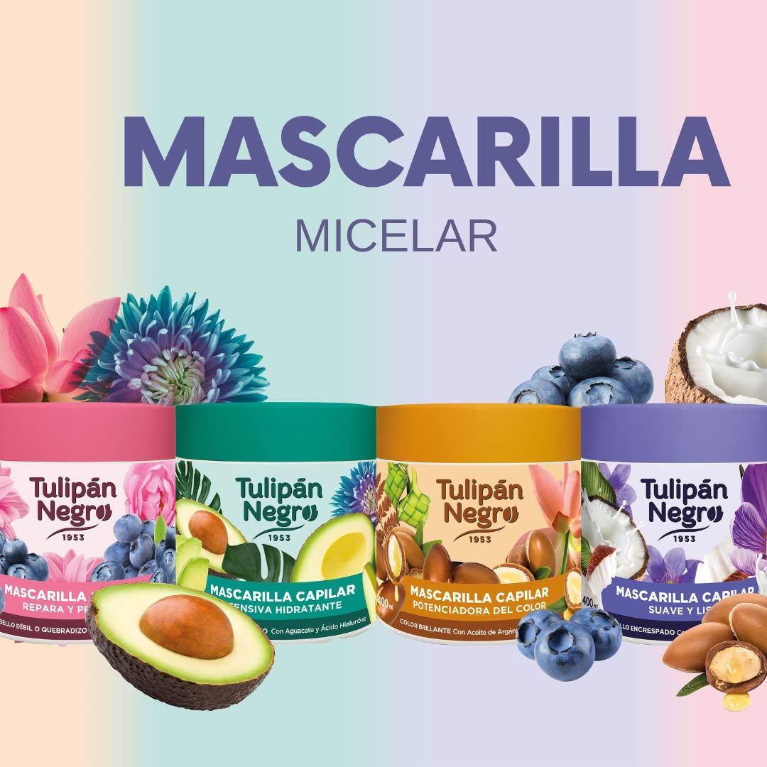 Mascarilla Tulipán Negro Intensiva Hidratante 400 ml Naty Shop mascarilla capilar