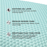 Sealy SE '19 Essentials SM Aqua Bubble Gel Sheet, almohada 1 MC (EE. UU.), Blanco, 61 x 40 x 14 cm Naty Shop Standard Pillows