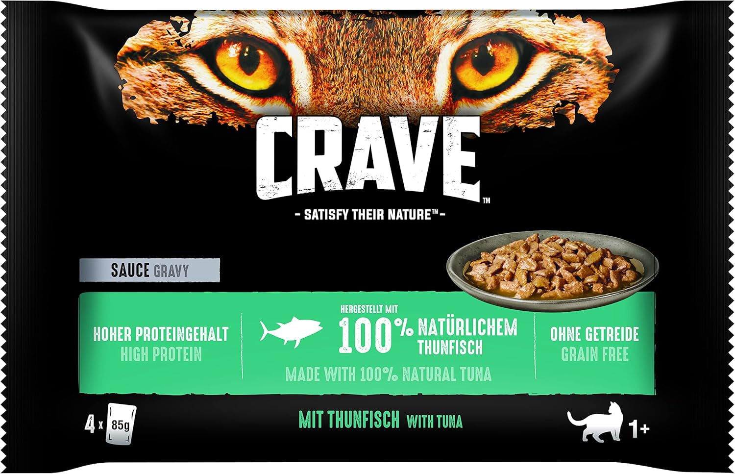 CRAVE Katze Portionsbeutel Multipack Salsa con Atún 13 x 4x85g