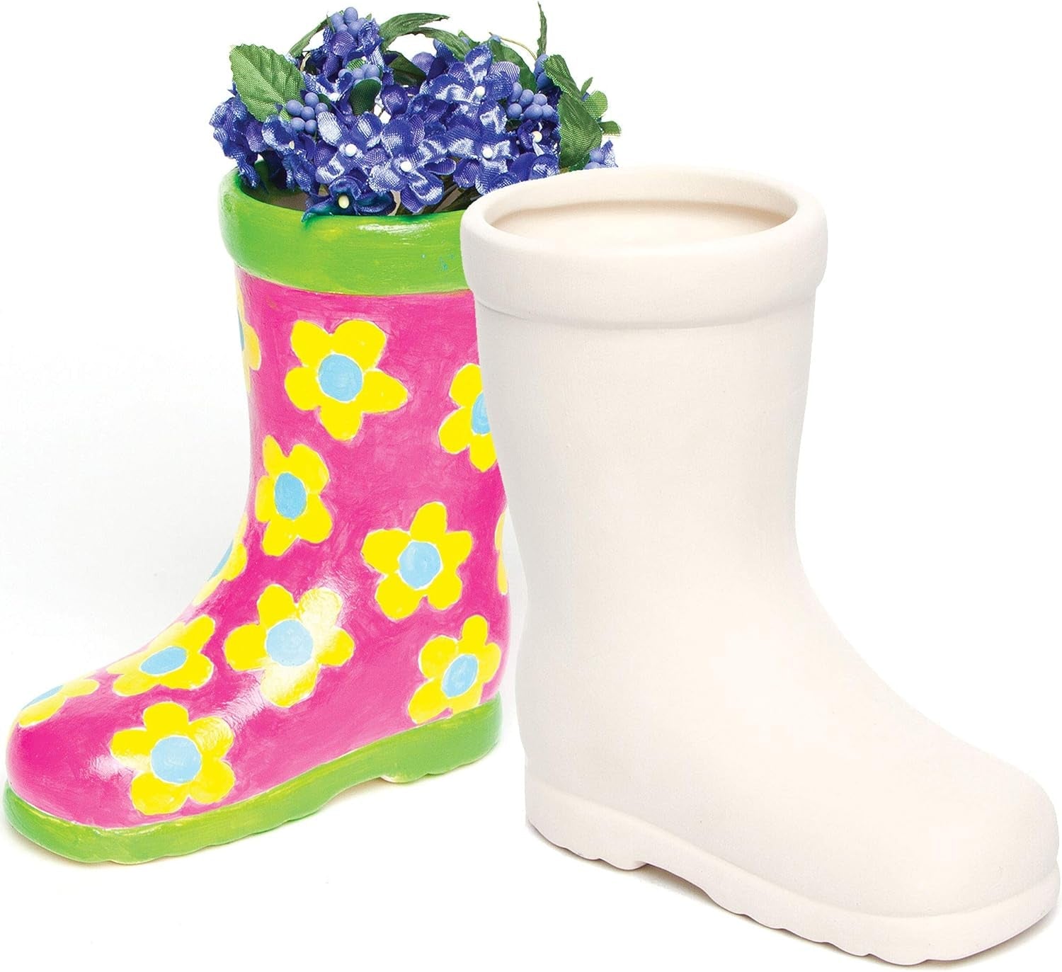 Macetas de cerámica para niños 'Wellies' de Baker Ross (paquete de 2)