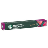 STARBUCKS Caffé Verona de Nespresso, tostado oscuro, café con cápsulas 10 x 10 (100 cápsulas)