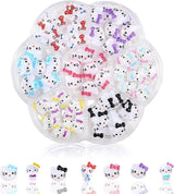 Pegatinas 3D para uñas de gato, purpurina para uñas, lentejuelas, pegatinas de resina para uñas, gemas para uñas, diamantes para decoración de uñas, incluida barra de cera para uñas con diamantes de imitación (gato colorido)