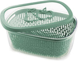 Sierra para conservar sabor a fruta, plástico, verde, 4 LT - rectangular Cajas para guardar alimentos Naty Shop Green 4 Lt - Rectangular