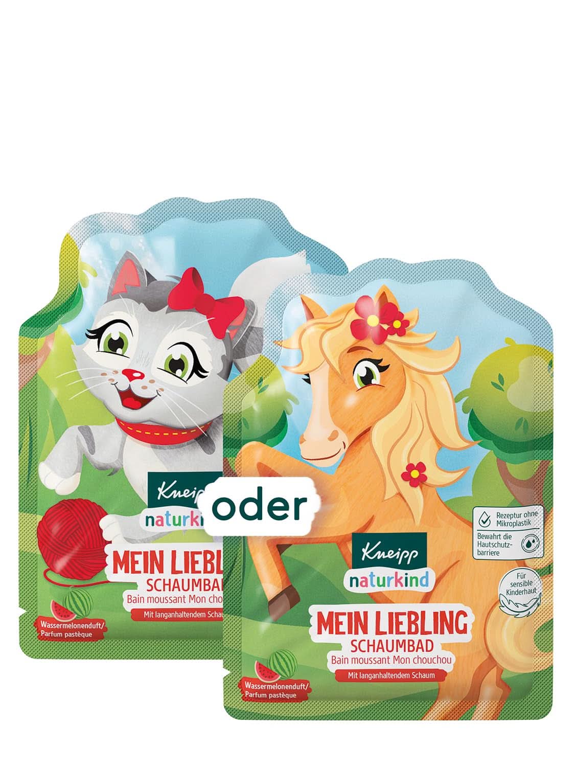 Kneipp Naturkind aditivo de baño con aceite nutritivo de jojoba y extracto natural de arándano, sabor afrutado de arándano, agua azul, 40 ml Ducha y baño Naty Shop Sandía