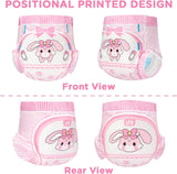 Pañales estampados para adultos 5500-5800 ml, 10 piezas - Baby Usagi (XL)
