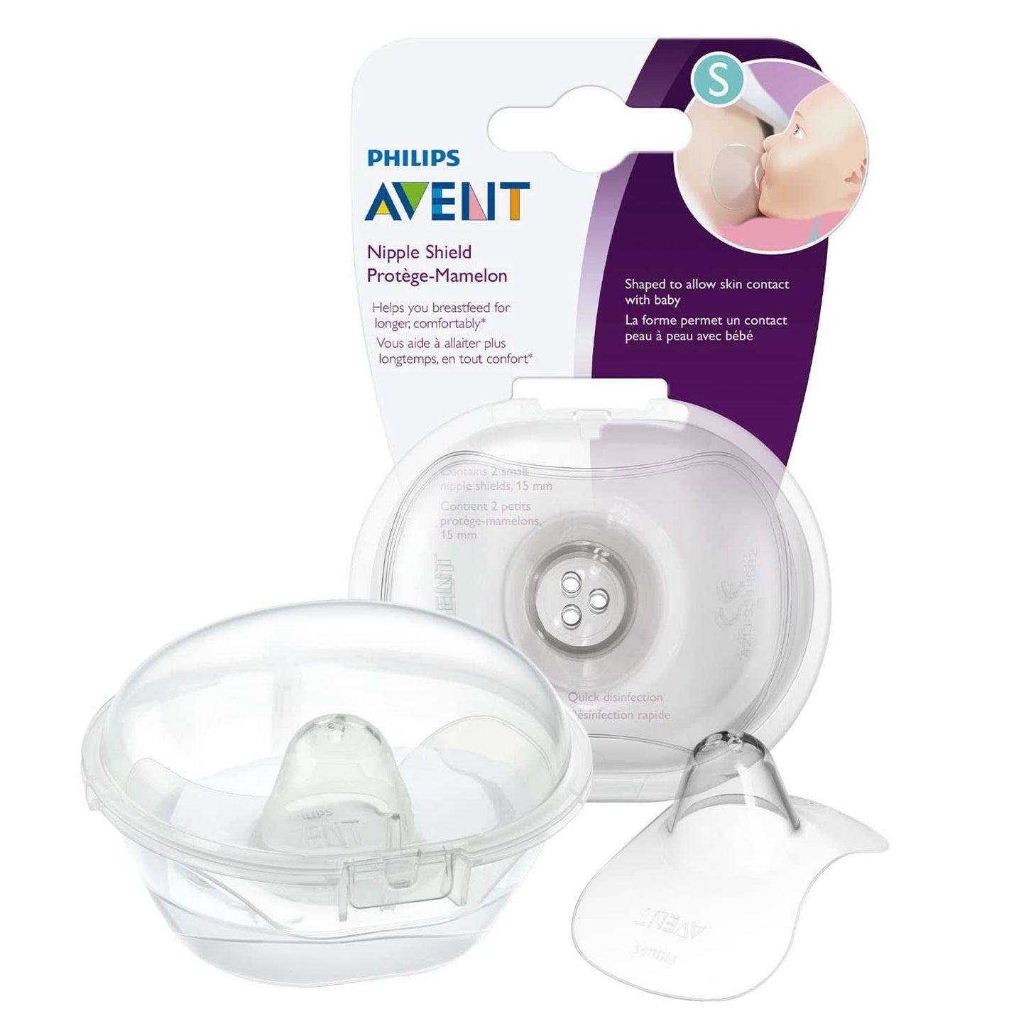 Protector de pezón Philips Avent (modelo SCF153/03) Accesorios Alimentación y Lactancia Bebe Naty Shop Klein (15 Mm)