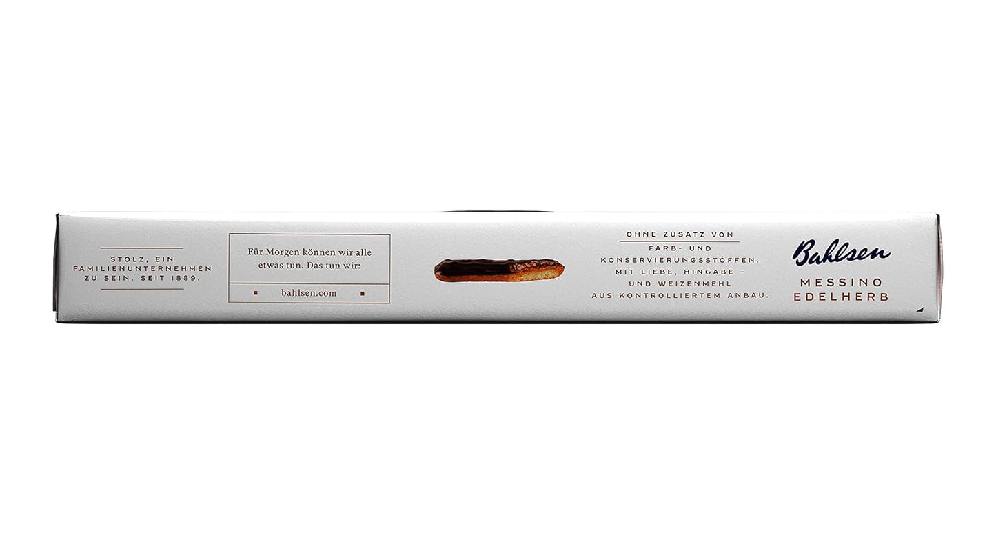 Bahlsen Messino Edelherb - Paquete de 4 - Masa esponjosa con relleno de chocolate y naranja Edelherb (1 x 125 g)
