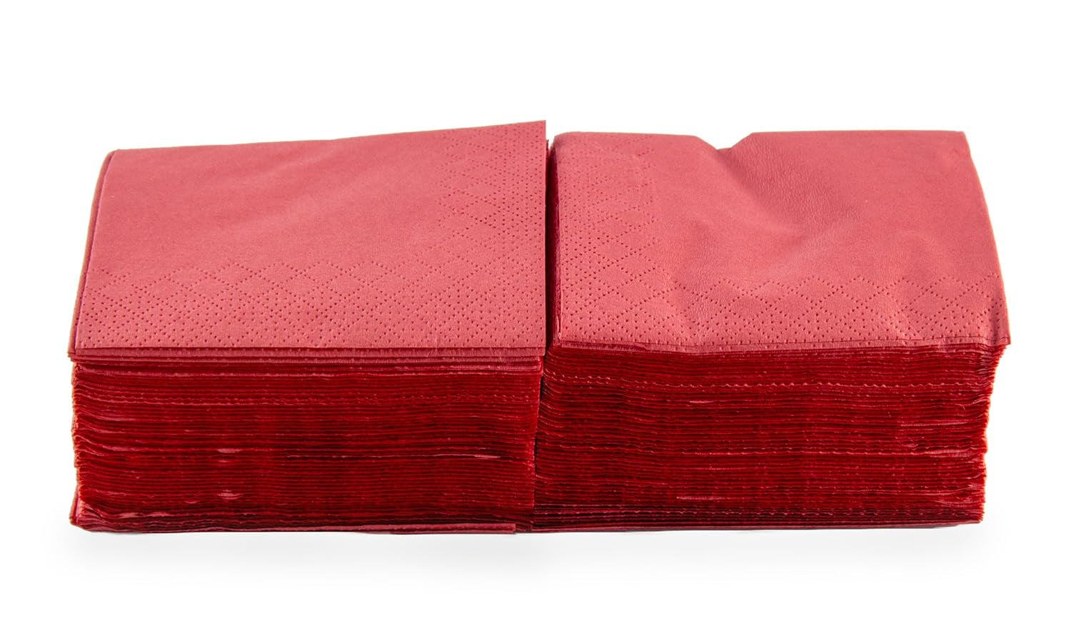 Ser22206772 Lámpara colgante Coktail, servilleta, 20 x 20, 2 capas, pliegue 1/4, 100 servilletas de un solo borde, rojo