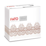 Fato - Servilletas de papel seco, airlaid, efecto textil, paquete de 50 servilletas, 40X40 plegadas en formato 4, Tropicana Decor
