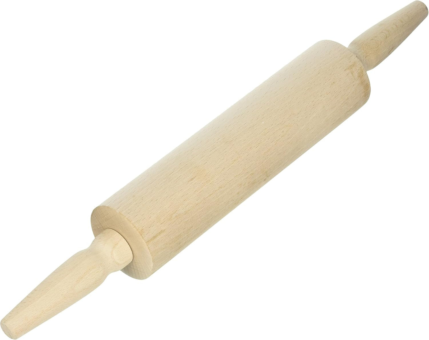 Zenker Rodillo de Amasar de Madera de Haya - Rodillo de Amasar de Alta Calidad para Masa y Fondant, 43 x 6 x 6 cm, Marrón
