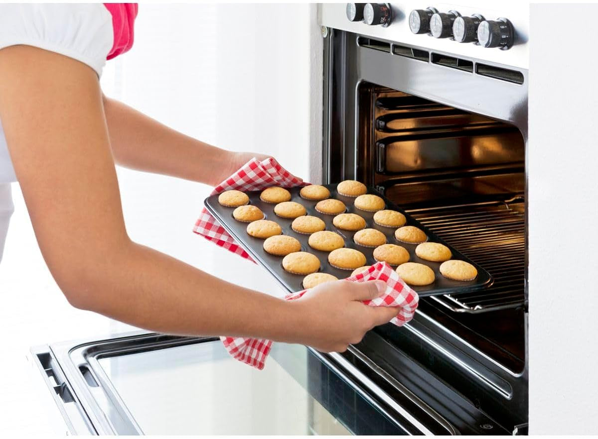 Zenker 6541 Mini-Muffinform 24Er Negro Metalizado – Antihaftbeschichte Für Perfekte Mini-Muffins, Ø 4,5 Cm, ​​Made in Germany Moldes y bandejas para horno Naty Shop