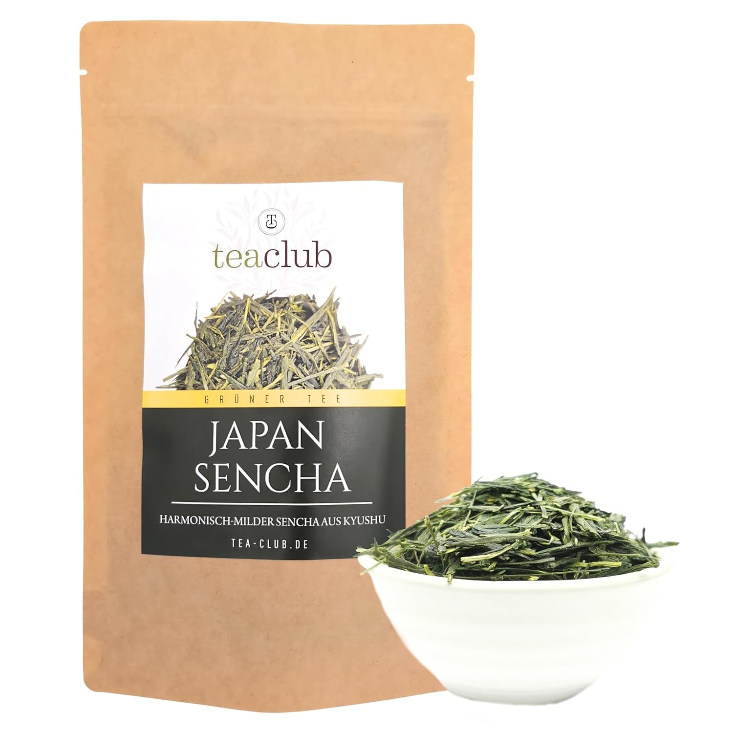 Té verde japonés Sencha suelto 100g, té verde japonés de Kyushu, variedad de arbusto Oku Midori, Té verde Teaclub