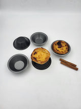 43027, crema pastelera, 6 moldes, Ø 5 cm x h 1,5 Moldes y bandejas para repostería Naty Shop