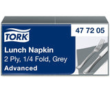 Tork 477840 Servilletas de almuerzo color lima / Servilletas de 2 capas para comidas pequeñas o refrigerios / Calidad avanzada / Servilletas de papel 10 x 200 (2000) / 32,6 x 33 cm (largo x ancho) / Pliegue 1/4