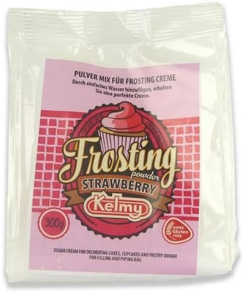 Glaseado en polvo fresas Kelmy, 300 gramos Naty Shop Glazes and Decor