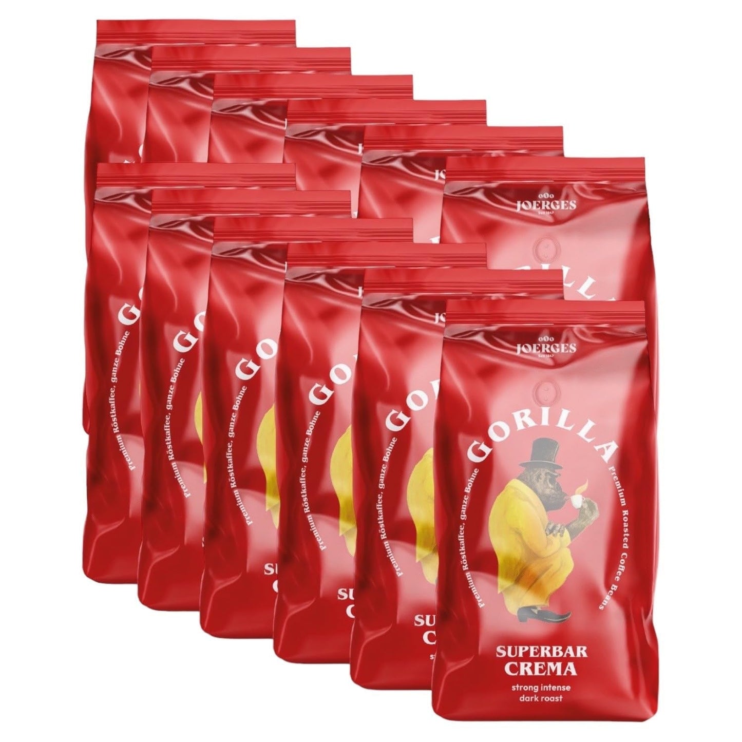 Gorilla Espresso Super Bar Crema 12 x 1kg, granos de café