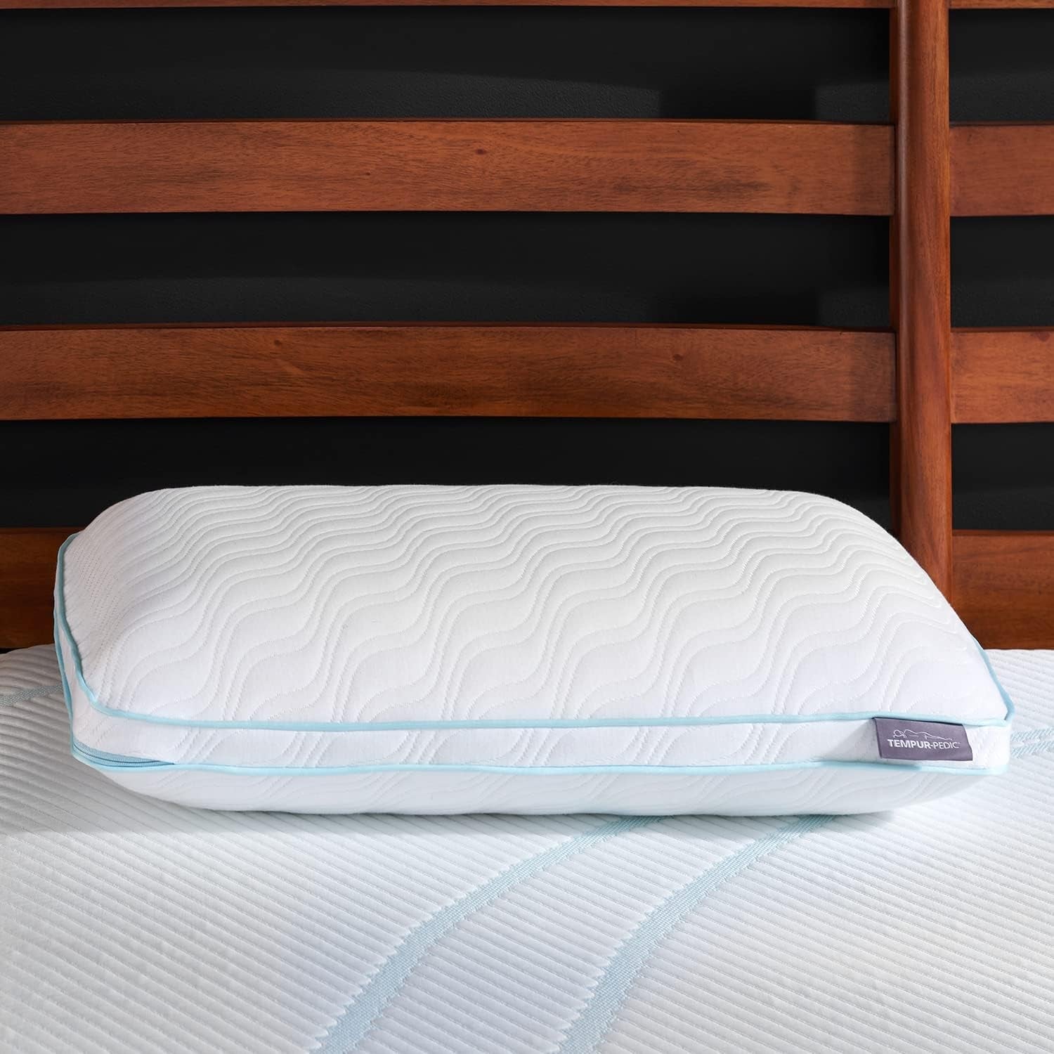 TEMPUR-PEDIC Almohada Tempur-Cloud Prohi, Espuma viscoelástica, Blanco/Opulent Garden, Almohadas King Standard Naty Shop