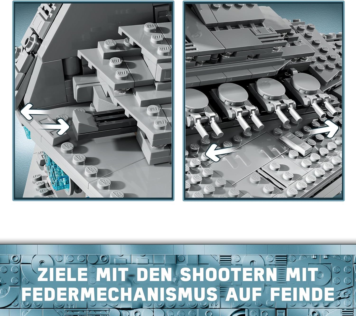 LEGO Star Wars Destructor Estelar Imperial, Set de Nave Estelar, Juguete de Construcción, Set de Juego de Darth Vader y Cal Kestis, Regalo de Cumpleaños para Niños, Niñas y Fanáticos 75394 Juegos de Construcción Besuche den LEGO-Store