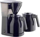 Melitta Easy – Cafetera espresso con filtro y jarra de cristal, para hasta 10 tazas de café, negra