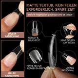 Puntas de uñas de Gel de bailarina, 216 Uds., 12 tamaños, puntas de uñas de Gel suave, juego de extensiones de uñas de cobertura completa, arte semimate DIY para el hogar