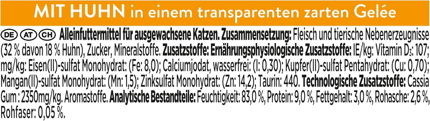 Revelations, Katzenfutter nass in Gelée, mit Huhn, paquete de 24 unidades (24 x 57 g)