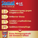 Somat Excellence plus 4En1 Caps (50 Caps), Naty Shop pastillas para lavavajillas