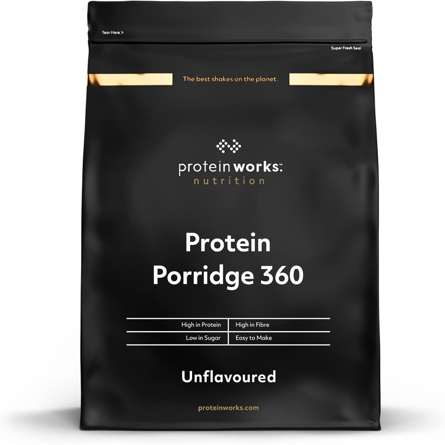 Protein Works - Gachas Proteicas 360 ​​| Mito Vitaminas y minerales adicionales | Proteinreiches Frühstück | Kalorienarme Haferflocken | 13 porciones | Naturalmente | 1Kg Cereales Naty Tienda Título Predeterminado