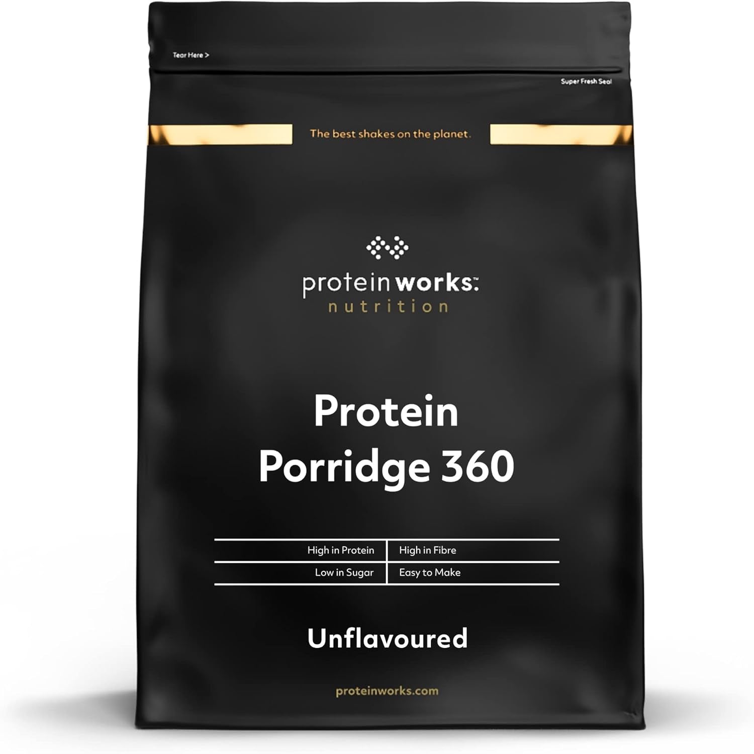 Protein Works - Gachas Proteicas 360 ​​| Mito Vitaminas y minerales adicionales | Proteinreiches Frühstück | Kalorienarme Haferflocken | 13 porciones | Naturalmente | 1Kg Cereales Naty Tienda Título Predeterminado