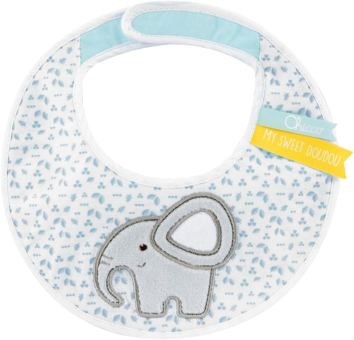 Chicco set regalo comida Dou Dou, set babero, trona de juguete con ventosa en forma de simpático pollo, con dos sonajeros de colores, fácil de coger a partir de 6 meses Juguetes Bebé Naty Shop