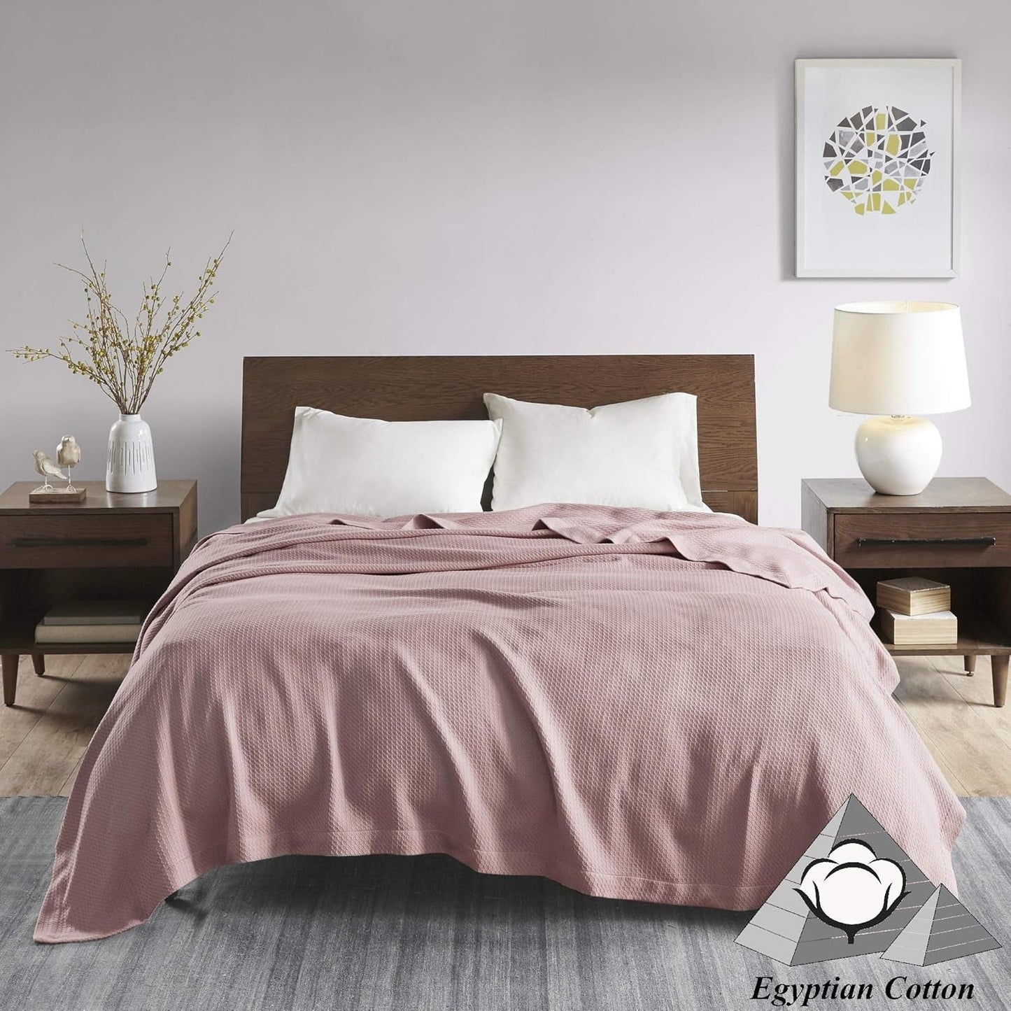 Rose Naty Shop Edredones y edredones Madison Park Manta de edredón Transpirable 100% algodón Egipcio Funda Liviana de Temporada de Lujo de Punto Premium para Cama sofá y sofá Cama Full/Queen