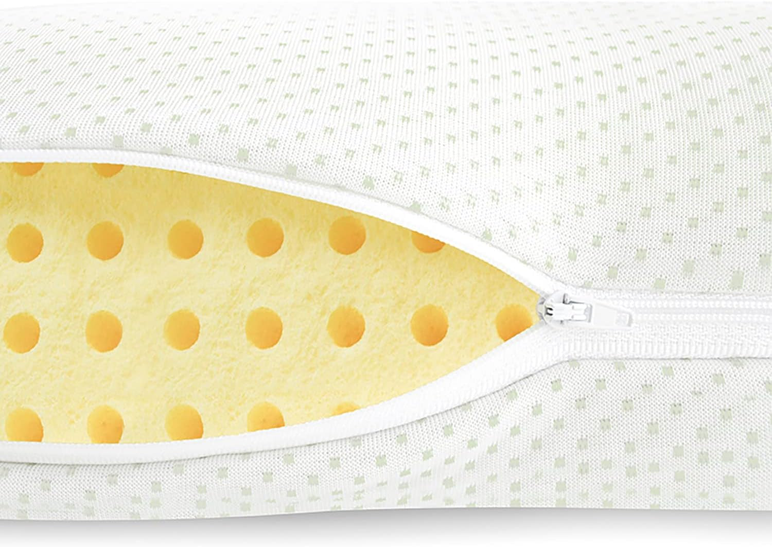 Mister Sandman Almohada Ergonómica 40X80, Almohada Cervical con Funda de Aloe Vera, Almohada Visco Perfecta para personas que duermen boca abajo, boca arriba y de lado, Almohada Viscoelástica Almohadas Ortopédicas Cervicales Naty Shop