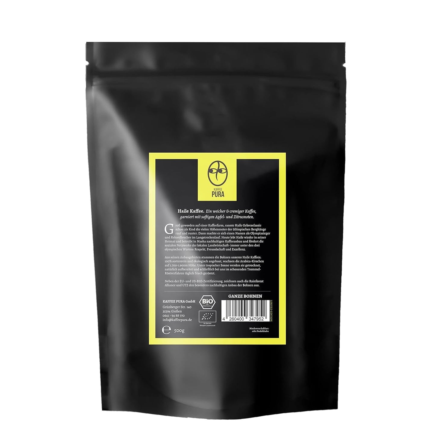 Café Masha de Haile-bio, café en grano entero 500g
