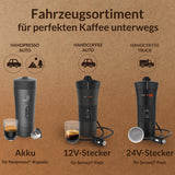 Handpresso - Camión Handcoffee 21010 | Cafetera espresso con cápsulas Senseo para camión 24V | Máquina de café expreso para camión de 24 V, máquina de café expreso con cápsulas de viaje | Cafetera espresso para camión de 24V para viajes