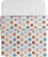Ropa de Cama Italiana Edredón Básico de Verano, Microfibra Estampada, 250X240Cm, Círculo Edredones y Edredones Naty Shop