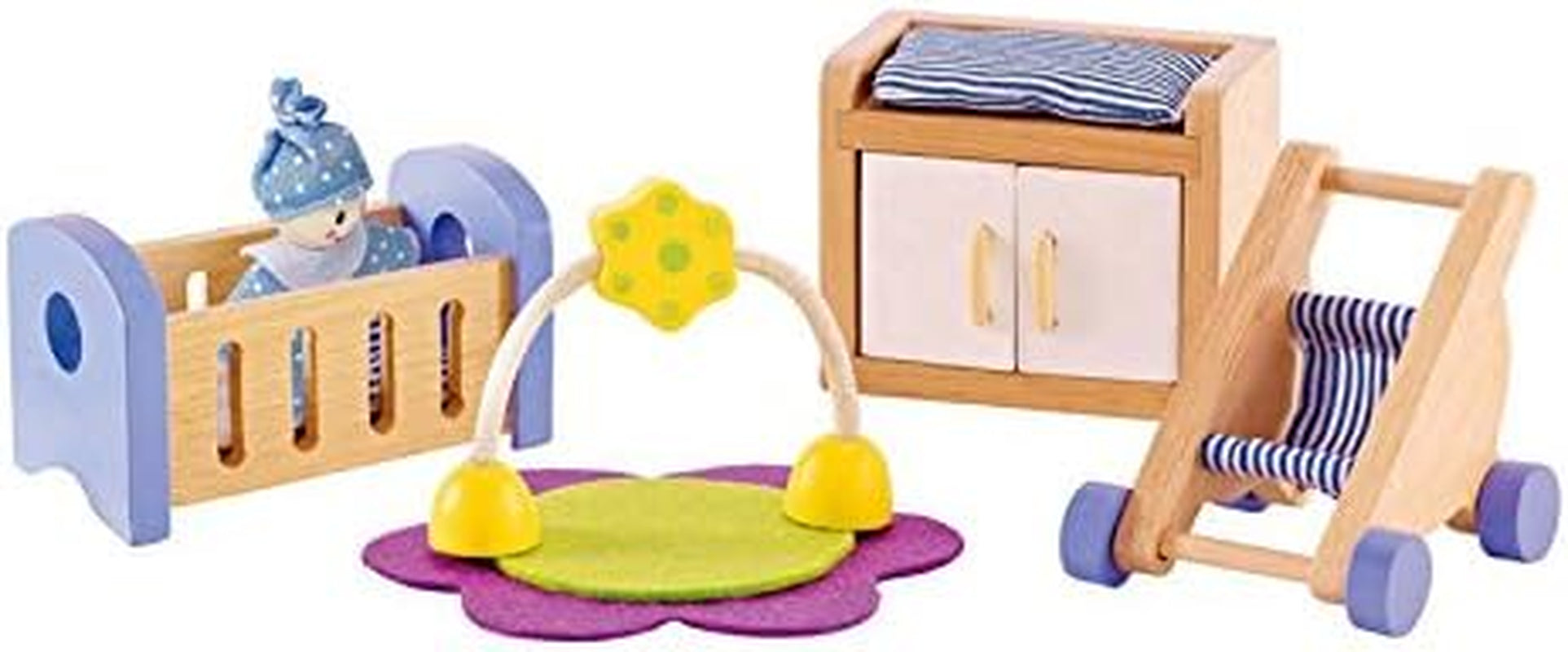 Hape E3459 - Habitación infantil, casitas de muñecas pequeñas Naty Shop
