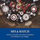 Villeroy & Boch - Toy's Delight Salsera, 4 piezas, fuente con cuencos, juego de salsas navideñas, decoración de mesa de juguete, bandeja para servir, cuencos, vajilla navideña, porcelana premium