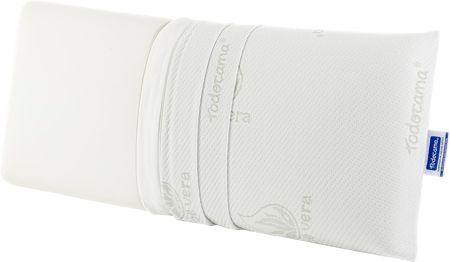 Todocama - Almohada viscoelástica, aloe vera, 2 piezas, 70 cm, blanca Naty Shop almohadas estándar