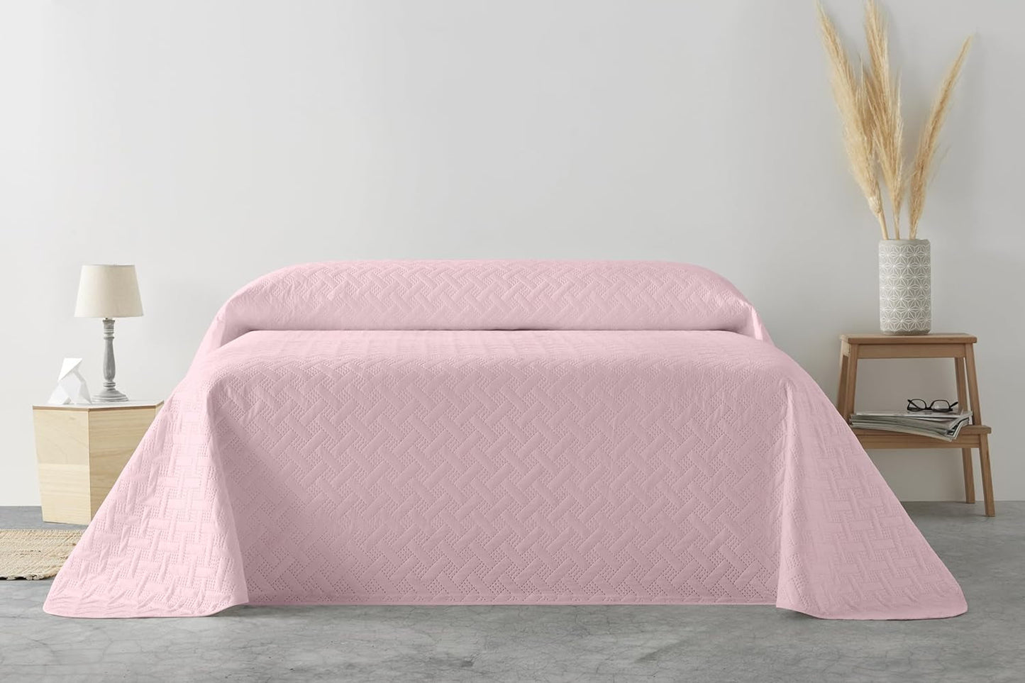 LISO - Colcha De 105 Cm - Colcha Cama Bouti - Primavera Y Verano - 200X260 Cm - Camas Y Mantas Rosa Besuche den Degrees home-Store