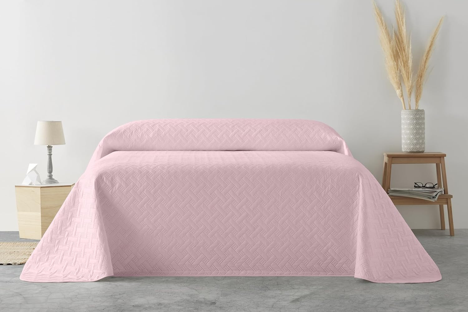LISO - Colcha De 105 Cm - Colcha Cama Bouti - Primavera Y Verano - 200X260 Cm - Camas Y Mantas Rosa Besuche den Degrees home-Store