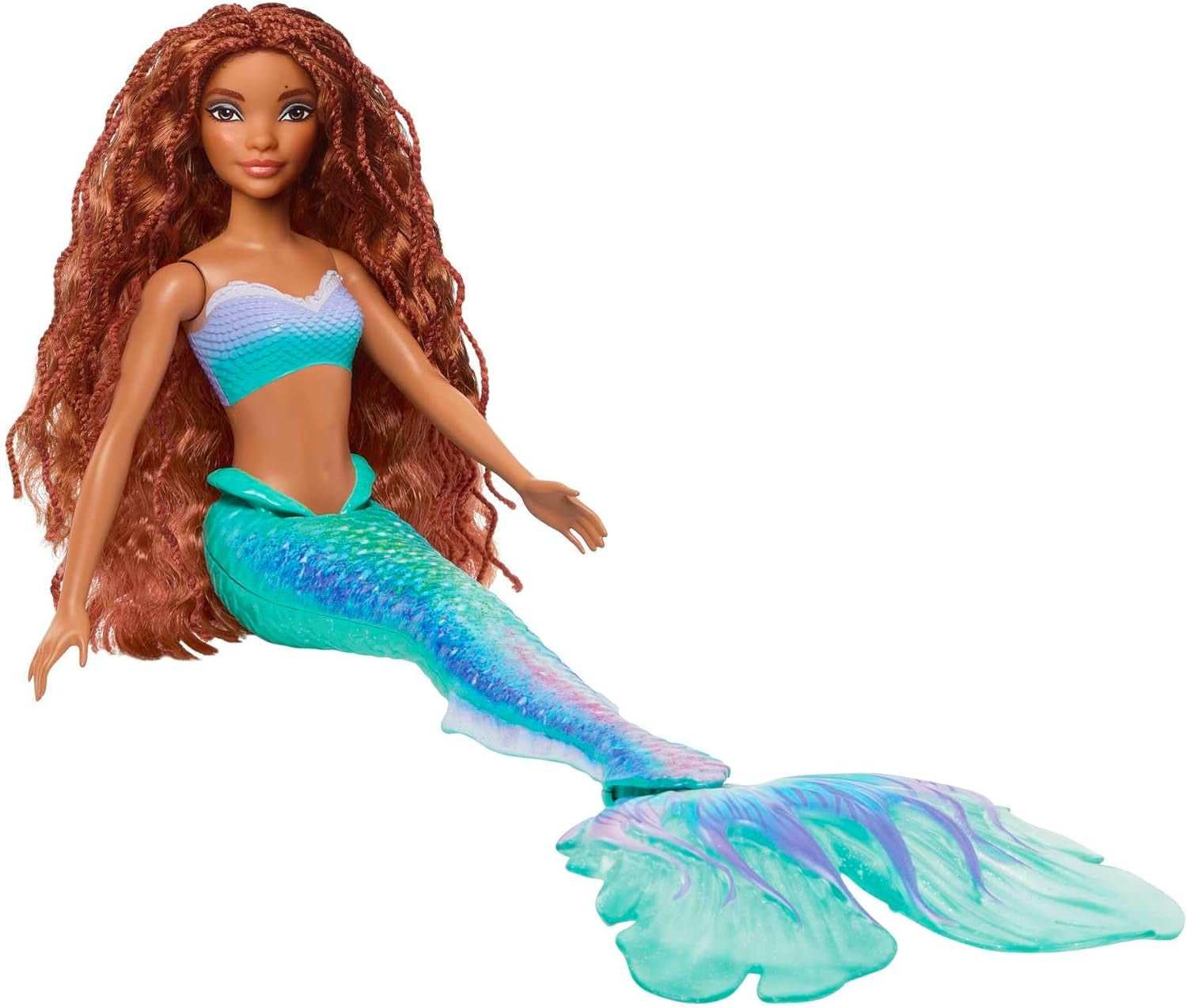 Mattel Disney Ariel - Muñeca La Sirenita, Inspirada en la película La Sirenita, Juguete de Sirena, Posicionado, Regalos de Disney, Juguete para Edades de 3 años en adelante, HLX08