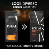 Pellini N.82 Vivace, Kaffeebohnen für Espresso 1 kg, Arábica- y Robusta-Mischung mit Kräftigem und Ausgefungem Gesmack, Mittlere Röstung